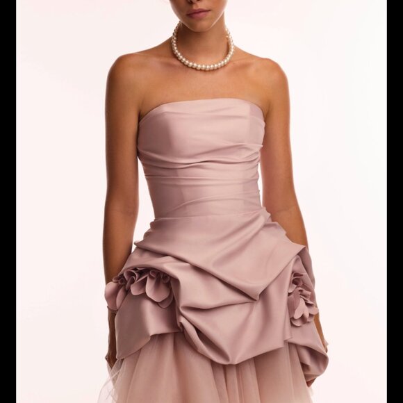 Milla Rosette mini dress in misty rose - Picture 6 of 10